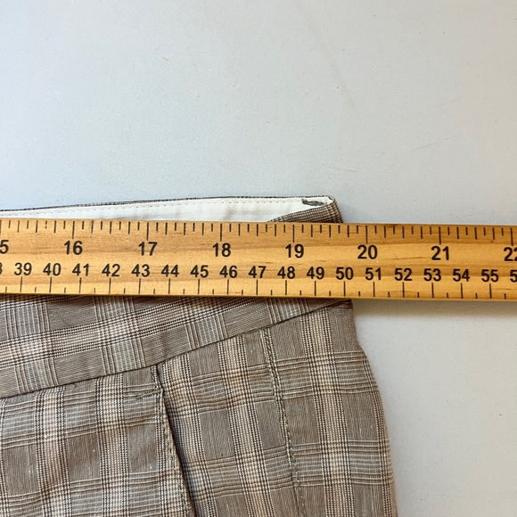 Zachary Prell NEW Men's Plaid Flat Front Shorts Viewmont Sand Tan White Size 38 - Picture 11 of 15